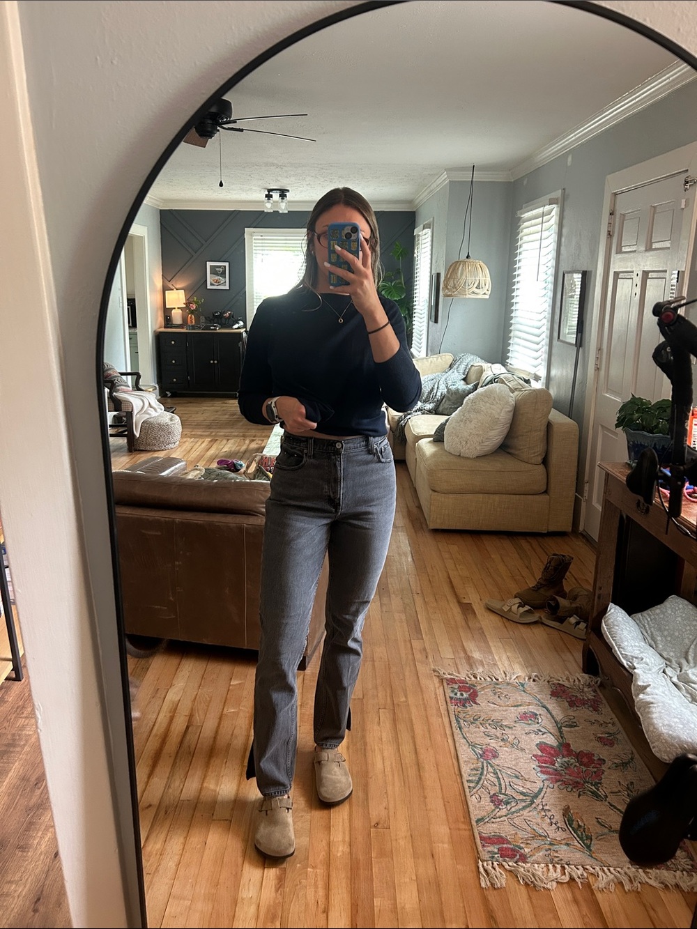 Abercrombie & Fitch Straight-Leg Jeans - Gray Wash
